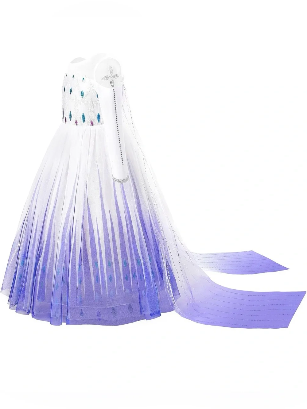 Girls Princess Costumes Snow Queen Princess Fancy Dress Up Clothes